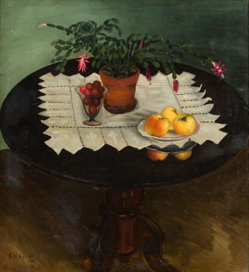 huariqueje:Still Life   -    Sulho Sipilä , 1932Finnish, 1895-1949Oil on canvas,  71 x 65 cm.