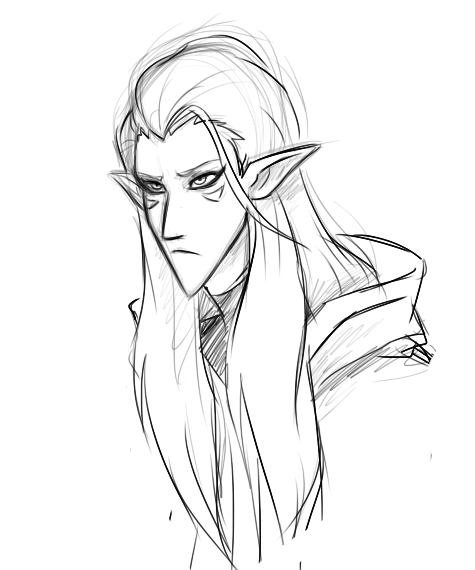 Sketch number 5249 trying to figure out what my precious space witch may have looked like before the