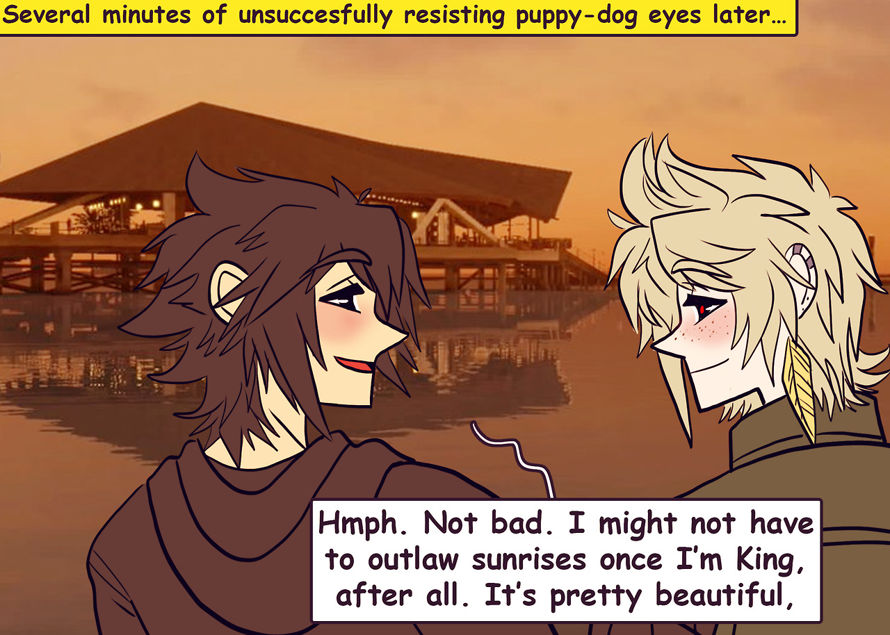 destiny-islanders:  Prompto Week | Day 5 - SunriseDay 1 Inktober Doodle | Day 1 Comic