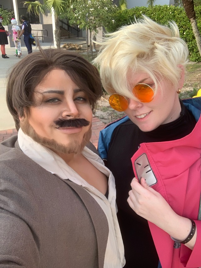 I never posted this cute pic of us! I’m vash and Roberto is @kingriverglass