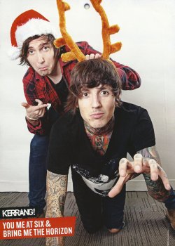 kerrangposters:  It’s December! Don’t forget to change your calendar, mine has Oli and Josh from BMTH and YMAS on it this month! 