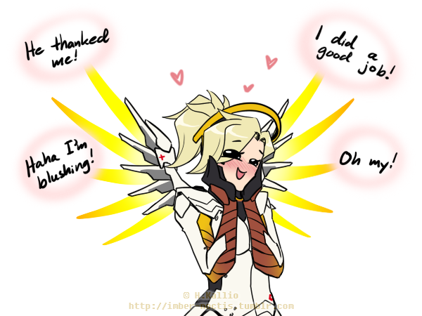 goldhardt:  This happened once in a game where I was practicing my Mercy.I revived