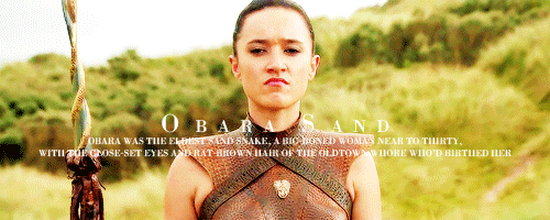 sansalayned:The Red Viper’s pretty, deadly Sand SnakesFirst look at the Sand Snakes from Weapons of 