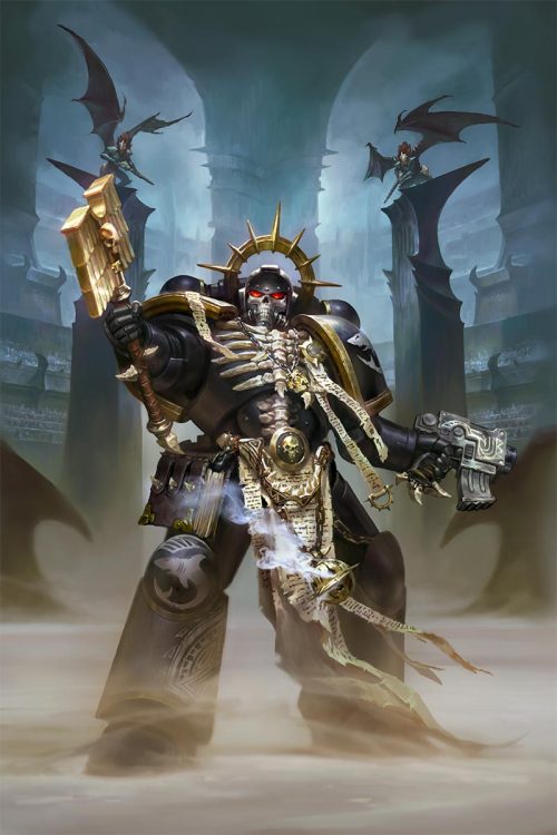 wh40kartwork:  Carcharodons Chaplain Manu by Vladimir Krisetskiy  Silent Hunters Cover Art