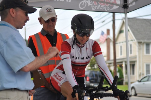 nycbikecommuter: There’s me, about to do my first TT. Photo by my friend Vlad.