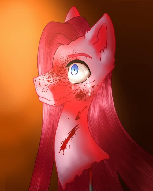 Pony blood #mlp #pinkamena #gore #blood #dark #ibispaint #digitalart www.instagram.com/p/B64