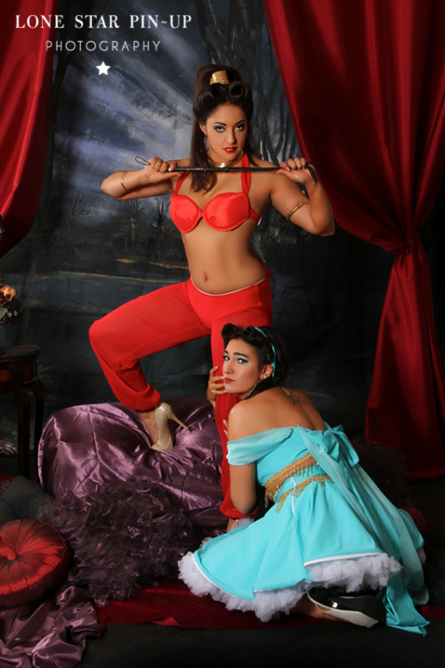 fairytalemood: Disney Princess pin-ups by Lone Star Pin-Up Photography Hair and makeup by Blood and