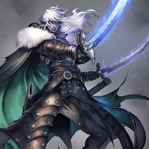 Mi version del popular personaje de #DungeonsAndDragons #Drizzt  Un diseño q hice ya 2 años como pro