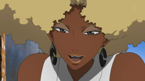 ardnale: open-plan-infinity:  sapphic-enigma:  What anime is this from?    Michiko & Hatchin     Love this 