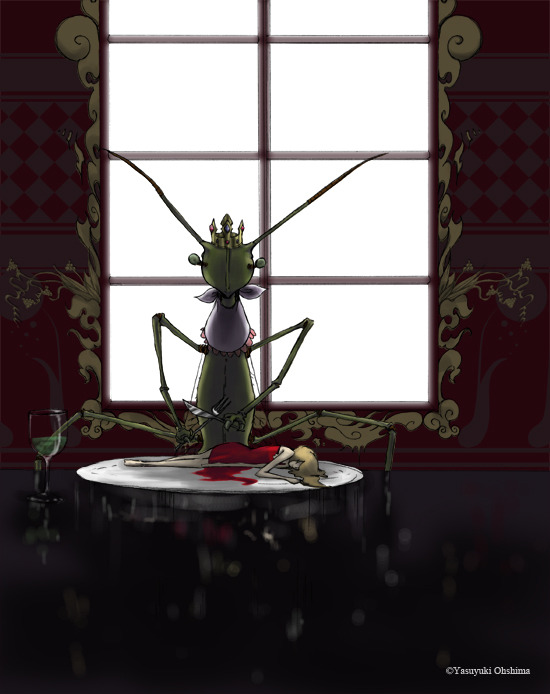 Yasuyuki Ohshima Illustrations Archives 蟲 05年 1 239mm Web企画 絵描きさんに 100のお題 参加イラスト