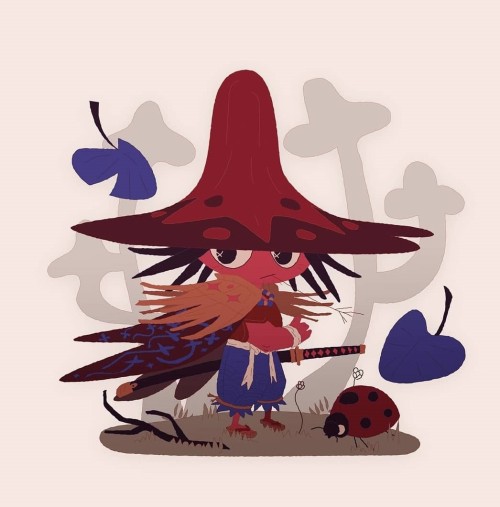 Mushroom Fighter - Character Design Challenge By Selected Artists: Manon Mergnat, Chloé Bourdic, Hugo