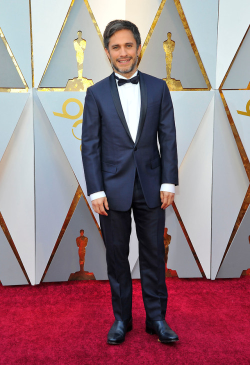 Gael Garcia Bernal attends the 90th Annual Academy Awards at Hollywood & Highland Center on Marc
