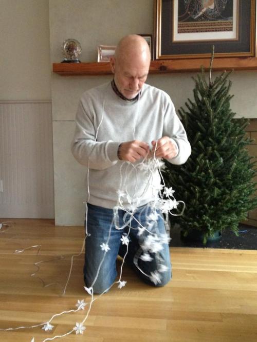 rocketfists:  eddplant:  breannaclassic:  So Patrick Stewart’s twitter is the cutest thing ever.  Did he hire a twitpiccer or does he have extremely accommodating friends  If Patrick Stewart asks you to take a picture of him looking triumphant in a