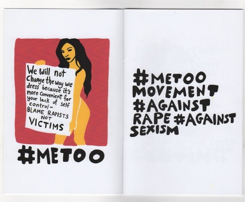 #MeToo by Sofia Szamosi8.5 x 5.5 inchesColor, hand-sewn36 pages2018$10 Available Here. 
