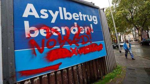 Just a small selection of the AfD (‘Alternative for Germany’, a far-right populist party) billboards