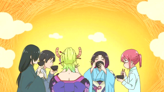 Gif Animation Zatsuryu 小林さんちのメイドラゴン 第11話 年末年始 コミケネタありません