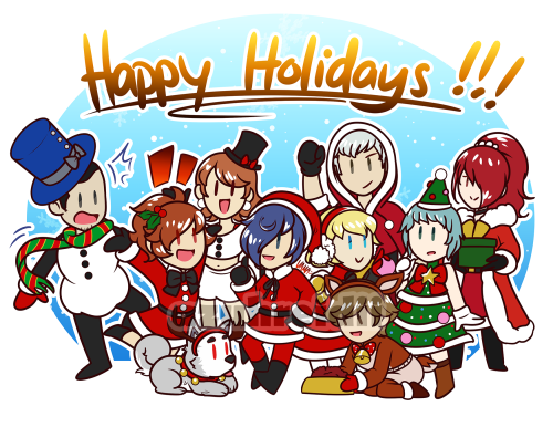  Everyone in S.E.E.S. is here to wish y’all a Happy Holidays~!! ✨ 