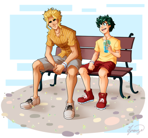 minouze:Toshi and Izuku enjoying summer ! (⌒▽⌒)☆