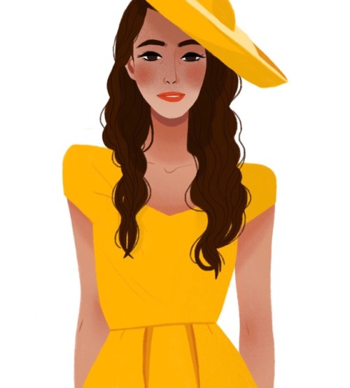 Fashion doodle from a while back, featuring Amal Clooney’s outfit from the Royal WeddingI loved he