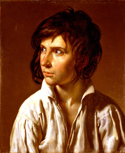 Portrait of a young man by Anne-Louis Girodet, late 1700s