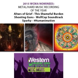 #Humanation Nominated for a #WCMA in ‘Metal/HardMusic Recording of the Year’
#BOW2015