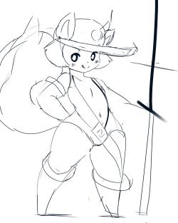 Some Old Doodles Of Little Squirrel With A Big Sword.don’t Worry She’s 18 , So