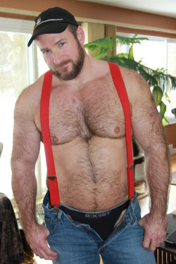 bearlysane:  red suspenders