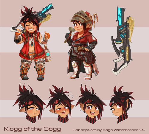 sagewindfeather:Concept art sheet of Kiogg!