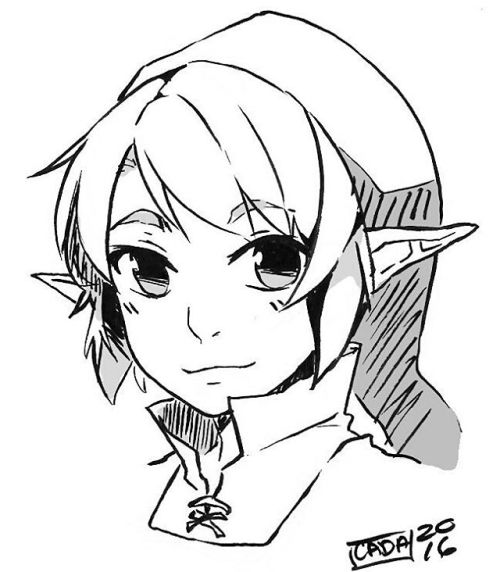 r0cket-cat:Ink that I was able to quickly work on during lunch. #Zelda #thelegendofzelda #link #nint