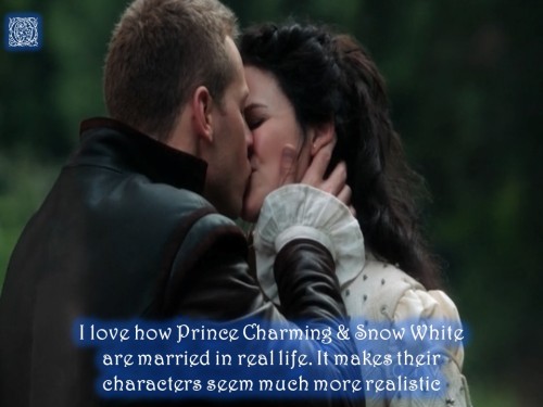 jewelmick:onceuponatime-confessions:“I love how Prince Charming & Snow White are married in real