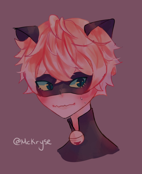 chat noir doodle since i havent drawn him in awhile! ;u;