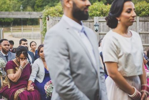 Such an emotional moment captured by @sailesh.makwana - View more from this lovely multicultural wed