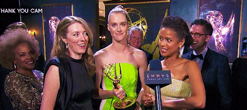 jetgirl78:The Black Mirror team at the Emmy “Thank You” Cam