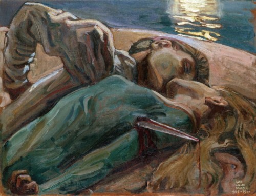 Les Amants, Akseli Gallen-Kallela, 1908-1917, collection particulière.