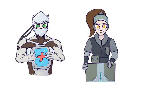 If overwatch characters were R6 operators   ( •◡•) / YES I DREW MIRA AS MOIRA JUST BECUASE OF SIMILA