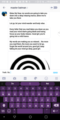 toodomforyou: yoshibound:   No. No No No No. This is not how you trance someone. Also….  DON’T FUCKING PATRONIZE ME BY CALLING ME CUTE WHEN I’M FUCKING PISSED OFF AT YOU.  @toodomforyou   WOW. I really wonder sometimes if these people possess even