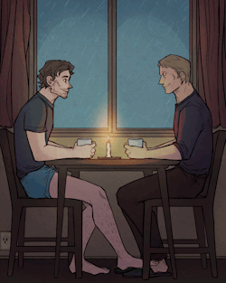 chetom:  The power went out and it’s raining outside, but it’s still beautiful. ~  // for @hannibalcreative​‘s event #ItsStillBeautiful, we know it is.    ♥  Small gif here 