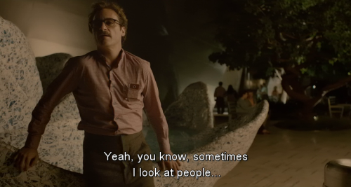 blomkvist: I imagine, like, how deeply they’ve fallen in love… or how much heartbreak they’ve all been through. (Her, 2013)