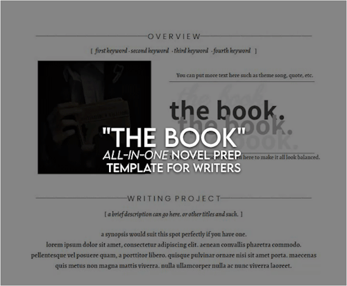 lord-fallen:ALL-IN-ONE: “THE BOOK”  a highly customizable, simplistic but fancy googledoc for writer