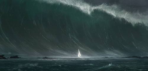 Rogue Waves Hit Without WarningThis is an artist rendition of a rogue wave. It is hard to get a good