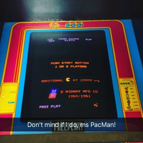 #PAXEast is bringing the hefty cabinets back #mspacman #arcade