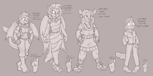 caroosdungeon: More fun sketch conception of the lovely Student Six. Aged up and Anthro in design. T