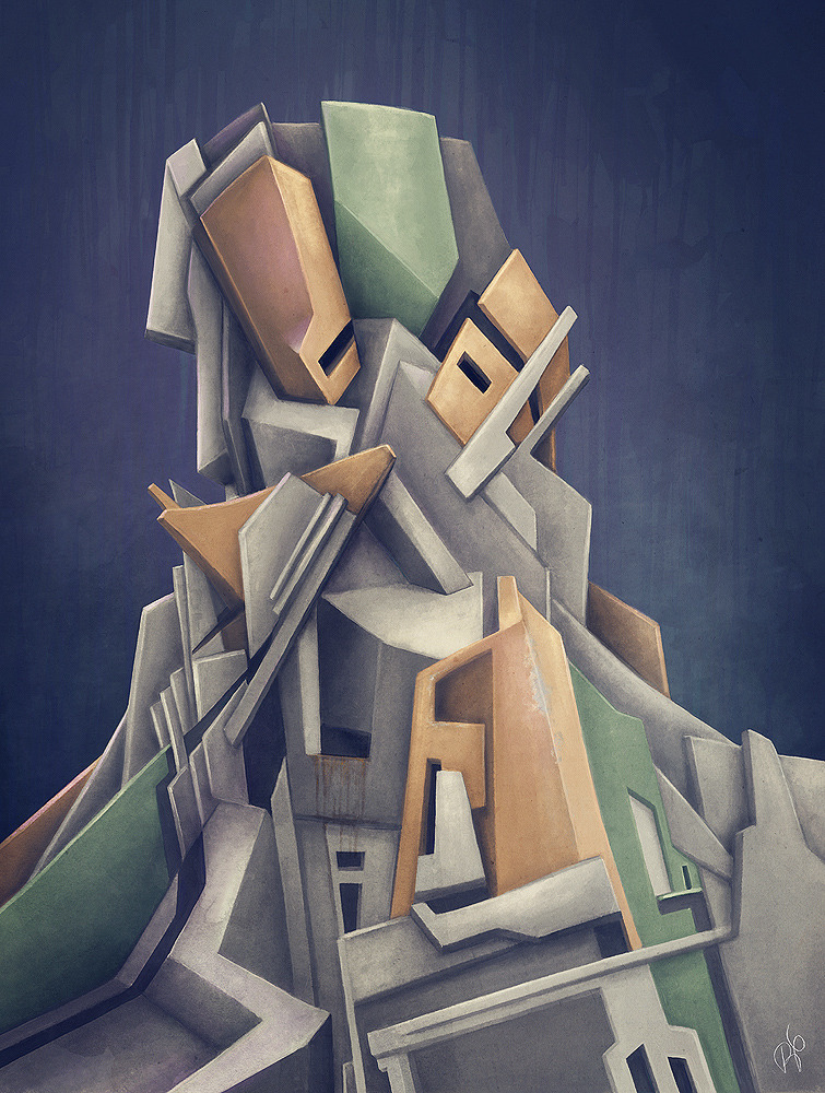 darksilenceinsuburbia:  “Out Of Business”Robin Portnoff 2013Digital painting