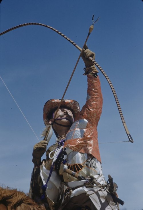 s-h-o-w-a:   Yabusame archer, Japan, 1949by Carl Mydans