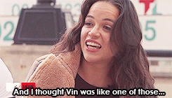 domsletty:  Michelle Rodriguez&rsquo;s first impressions of Fast &amp; Furious