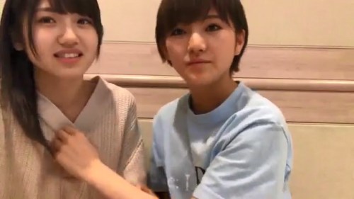 miroku-48: nagatsukinura119:   First pic:Yuuchan: E-eh, Naachan, what are you-Naachan: Your button needs fixing. Second pic:Yuuchan: I can do it by myself.Naachan: Shhh… let me do it. Third pic:Yuuchan: But, but…Naachan: I’m telling you it’s ok~