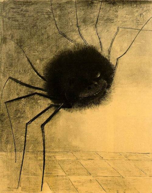 artist-redon:The Smiling Spider, 1891, Odilon Redon