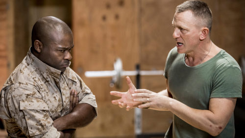 littleowls3:Daniel Craig and David Oyelowoin OthelloPhotos from New York Theatre Workshop  {x}