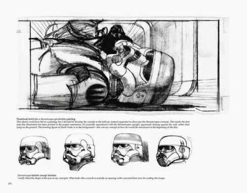 Stormtrooper concept art by Ralph McQuarrie. STAR WARS (1977).