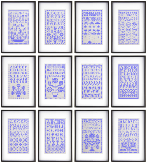 12 Mini sampler designs, all available on Etsy at my Quiltify Design store.https://www.etsy.com/uk/s